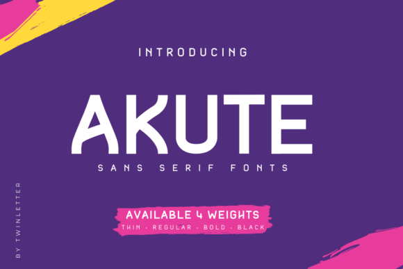 Akute: A Modern Sans Serif Font for Branding