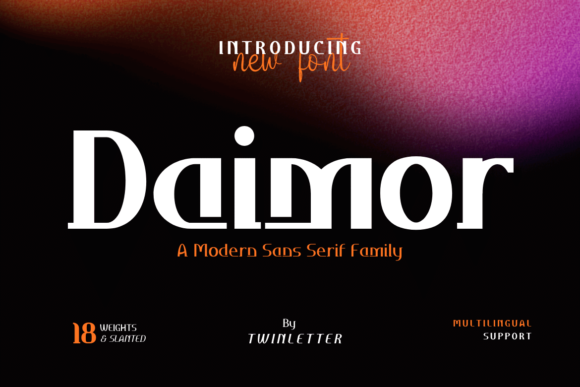 Daimor: The Modern Sans Serif Font for Crafters