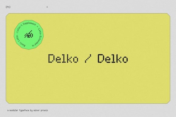 Delko: The Modular Sans Serif Typeface for Digital Impact