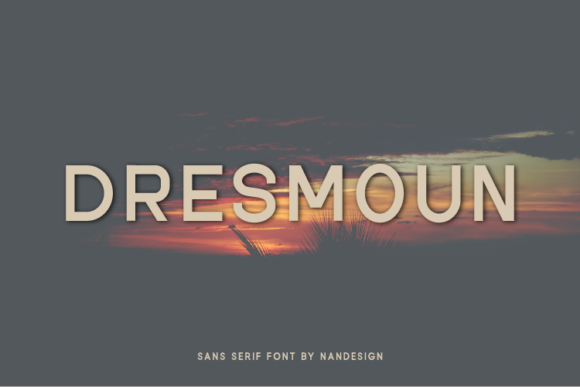 Dresmoun: A Slim Sans Serif Font for Modern Branding
