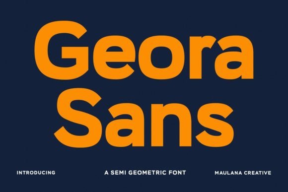 Geora: A Semi-Geometric Typeface for Modern Web Design