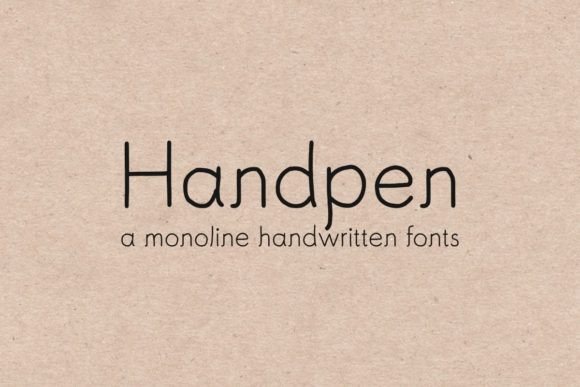 Handpen: A Minimalist Sans Serif Font for Business