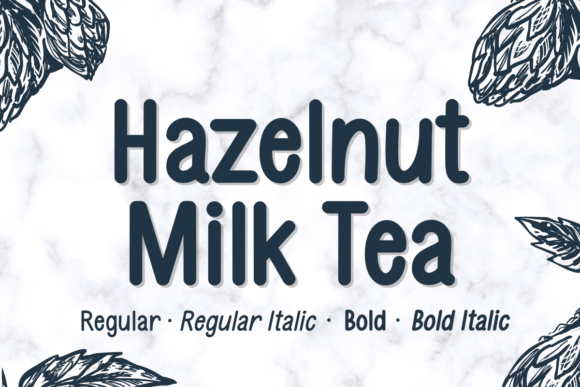 Hazelnut Milk Tea Font for Clear Campaign Design
