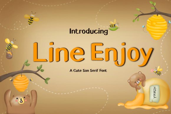 Line Enjoy: A Versatile Sans Serif Font for Campaigns