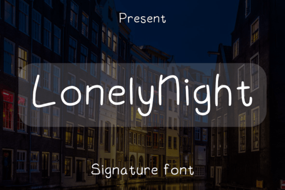 Lonelynight Typeface for Modern Craft Branding