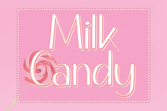 Milk Candy Font: Cute Sans Serif for Campaigns