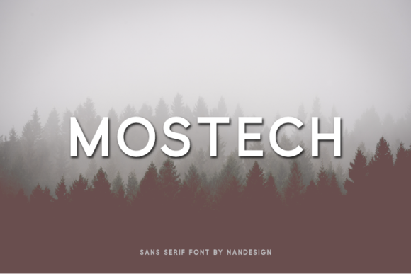 Mostech: A Clean Sans Serif Typeface for Modern Editorial Design