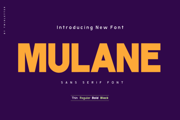 Mulane: The Modern Sans Serif Font for Bold Branding