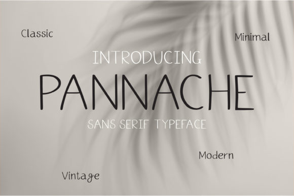 Pannache: The Elegant Sans Serif Font for Branding