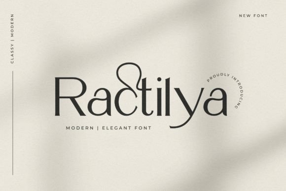 Ractilya: A Modern Sans Serif Font for Branding