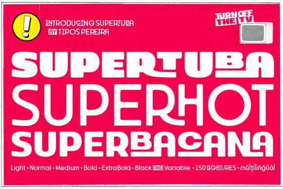 Supertuba Font Review for Modern Branding