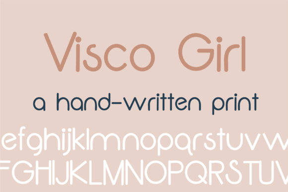 Visco Girl Font for Modern Crafters