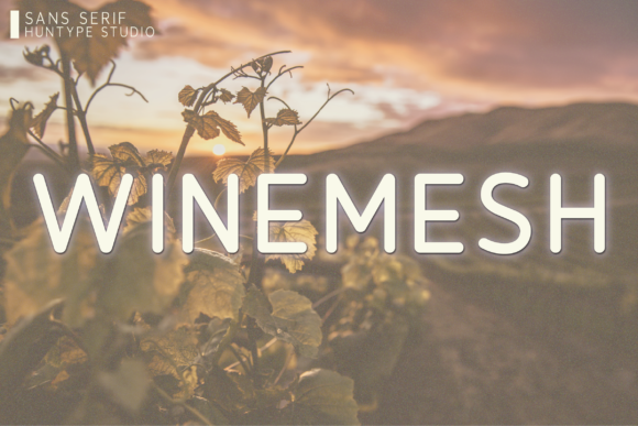 Winemesh: The All-Caps Typeface for Polished Brands