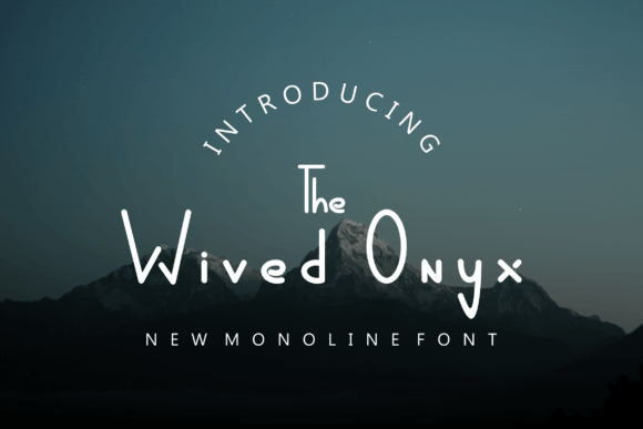Wived Onyx: A Modern Typeface for Makers