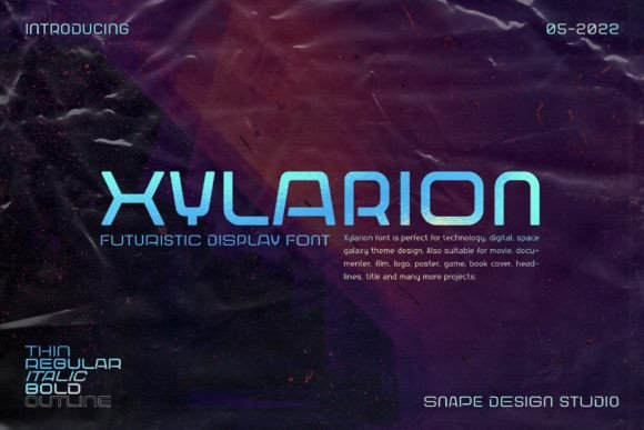 Xylarion: A Futuristic Sans Serif Font for Digital Brands